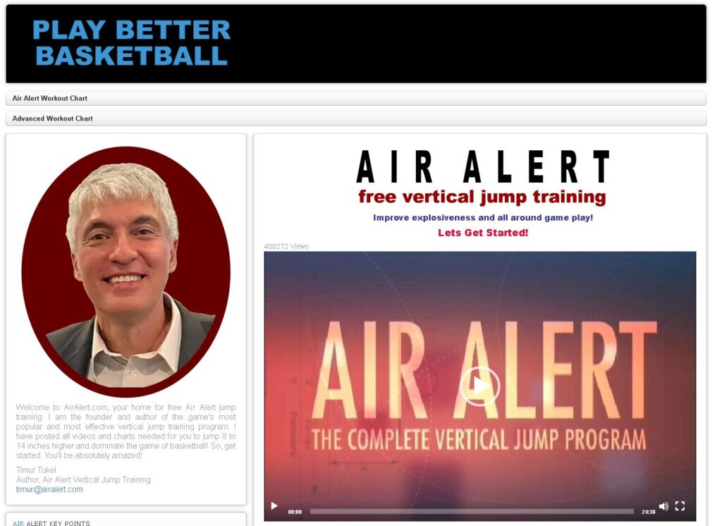 Air Alert home page